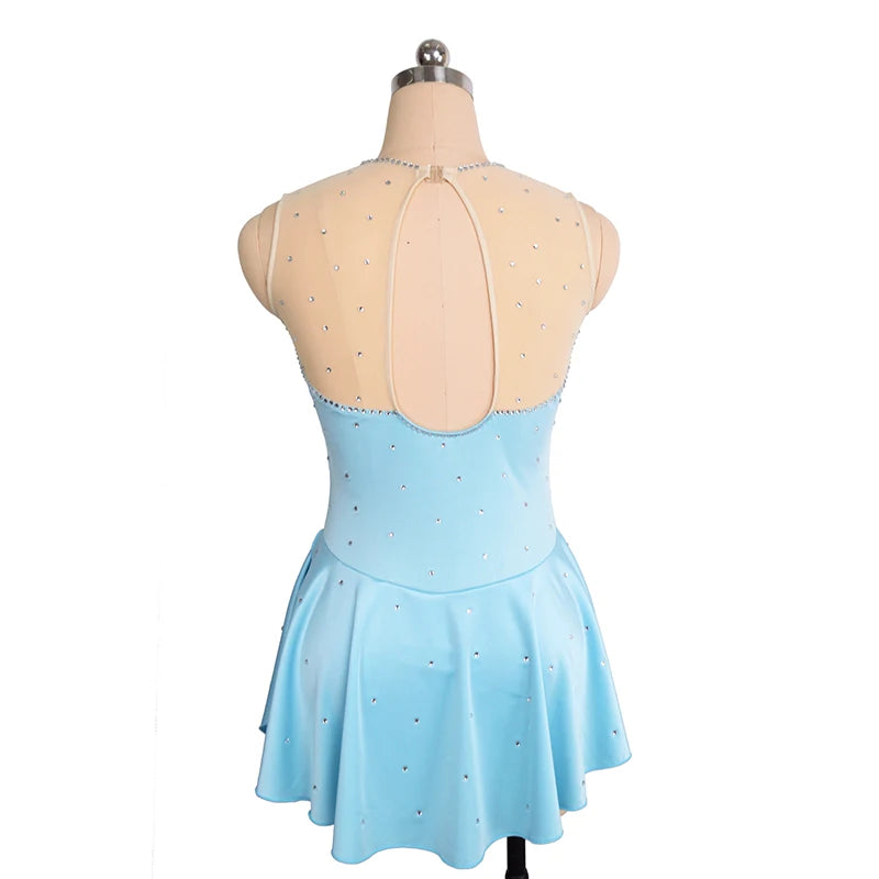 Figure Skating Training Dress Short Skirt Girls Women Gymnastics Dance Costume