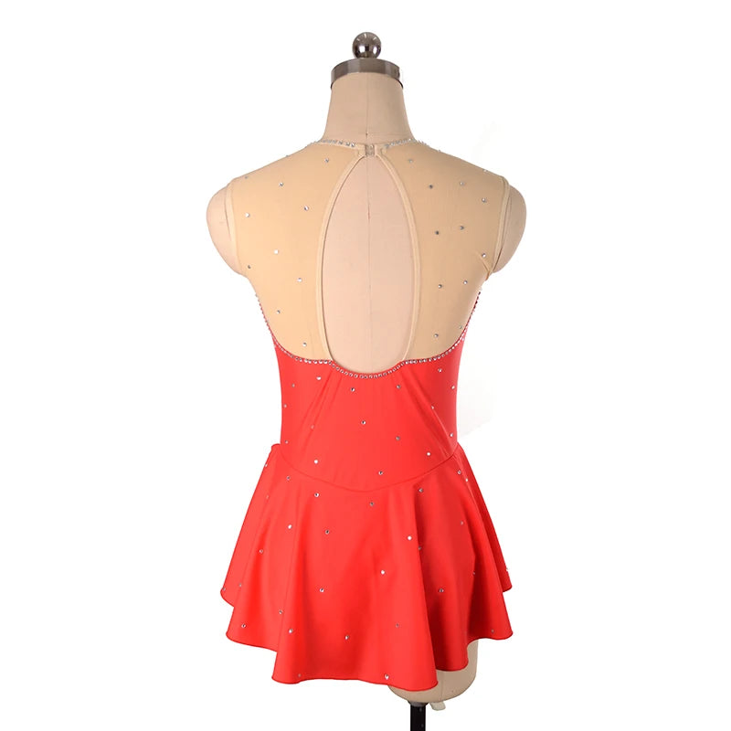 Figure Skating Training Dress Short Skirt Girls Women Gymnastics Dance Costume