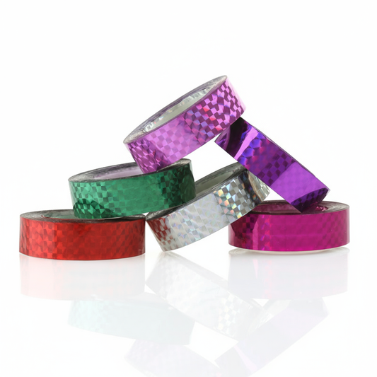 Holographic Prism Tape For Rhythmic Gymnastics Hoops And Sticks 5 Pack