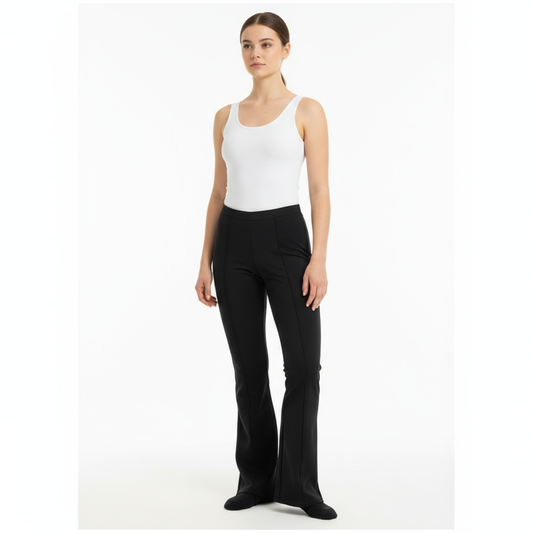 Figure Skating Competition Training Pants Boys Adults Kids Solid Black Rhythmic Gymnastics