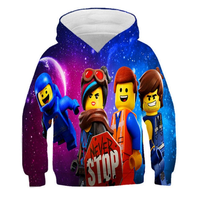 Kids Hoodie Cartoon Shooting Game Printing Children Hooded Roblox Casual Pullover Girls Boys Teen Sweatshirt