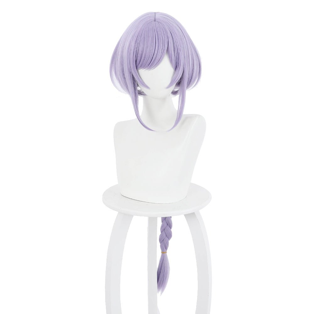 Anime Genshin Impact Qiqi Light grayish purple Long Cosplay Wig