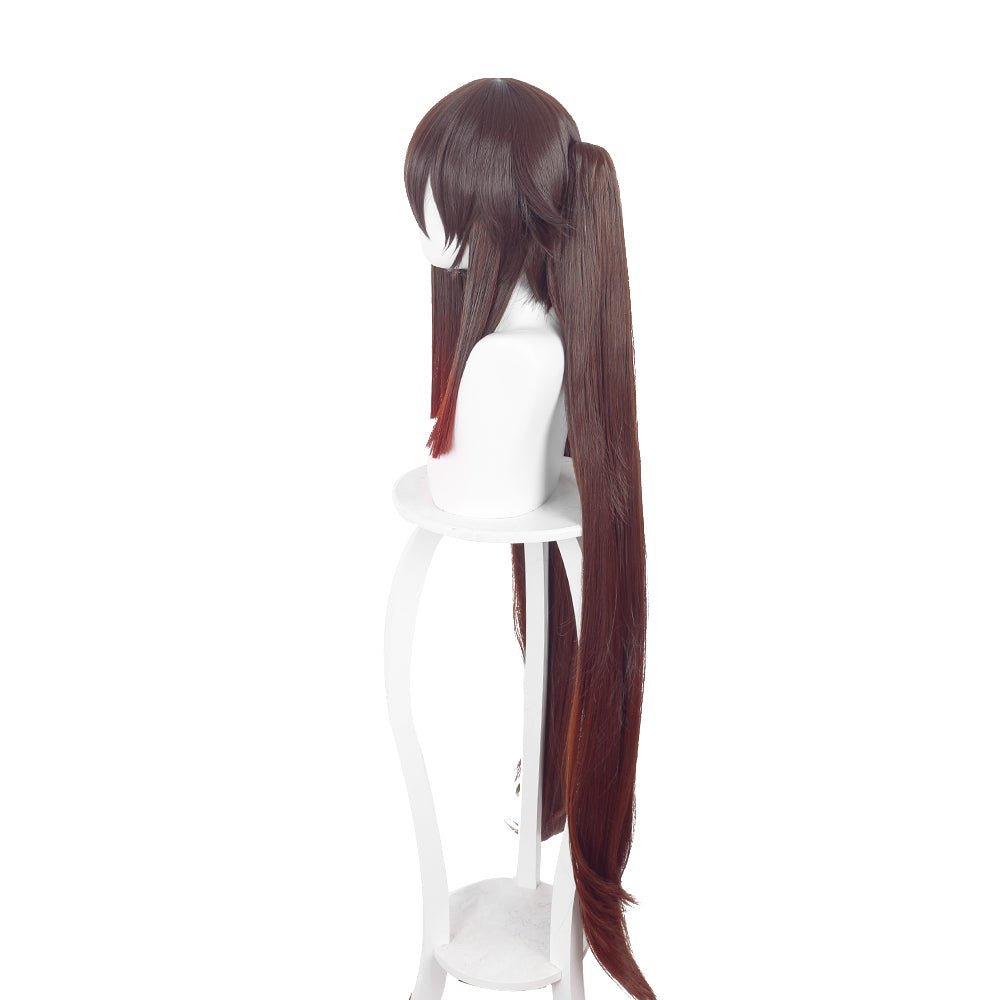 Anime Genshin Impact Hu Tao Reddish brown Ex-long Cosplay Wig