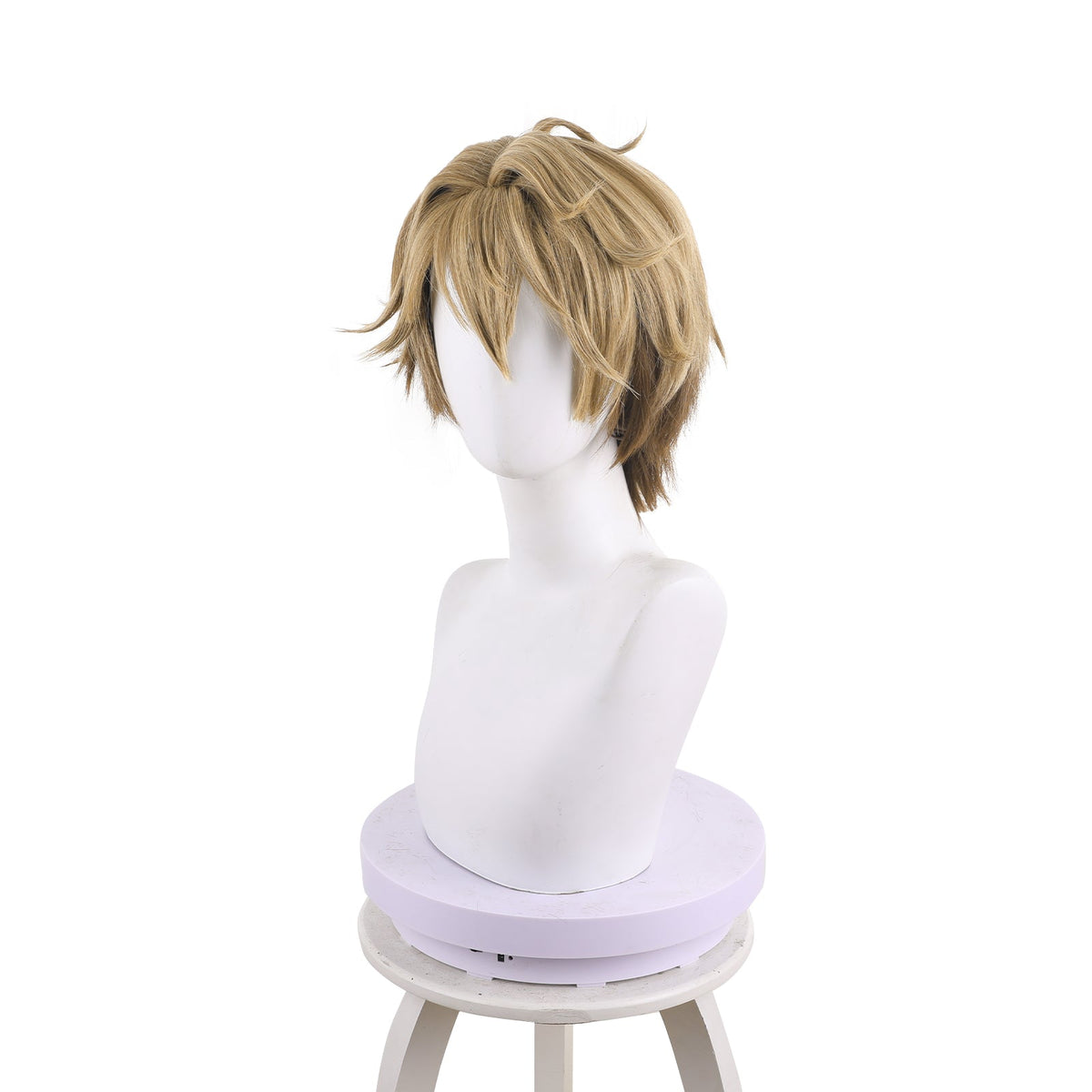 Game Honkai Star Rail Gepard Landau Blonde Short Cosplay Wig 544Q