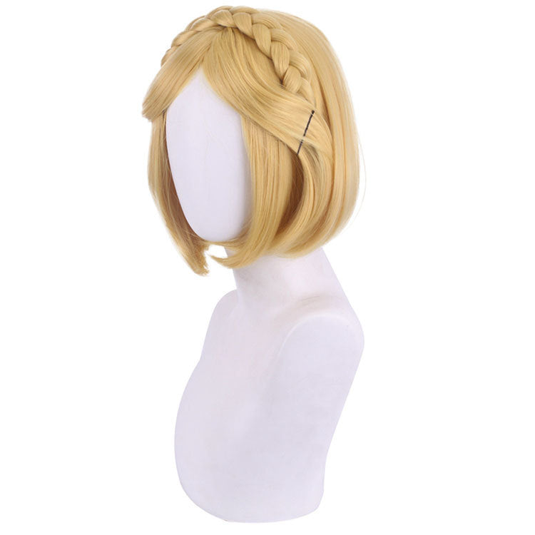 Game The Legend of Zelda Princess Zelda Yellow Short Cosplay Wig