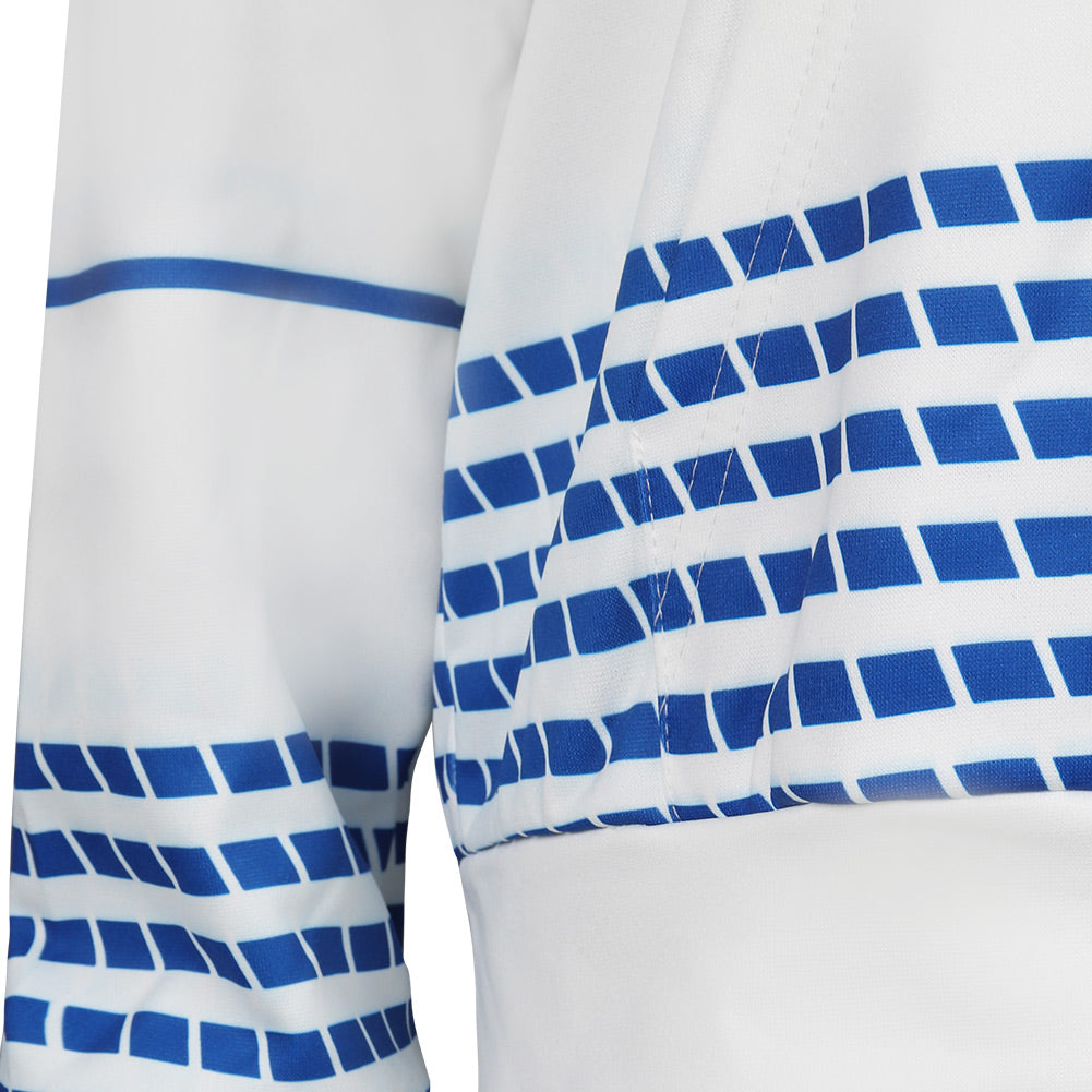 Doll Movie Blue Striped Hoodie Sweatshirt Party Carnival Halloween Cosplay Costume
