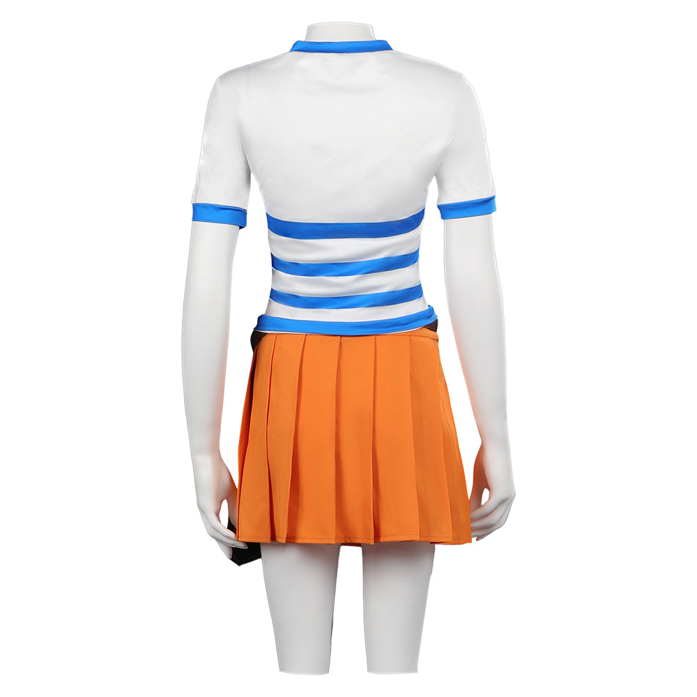 Movie One Piece Sets Sail Nami Kids Children Outfits Party Carnival Halloween Cosplay Costume