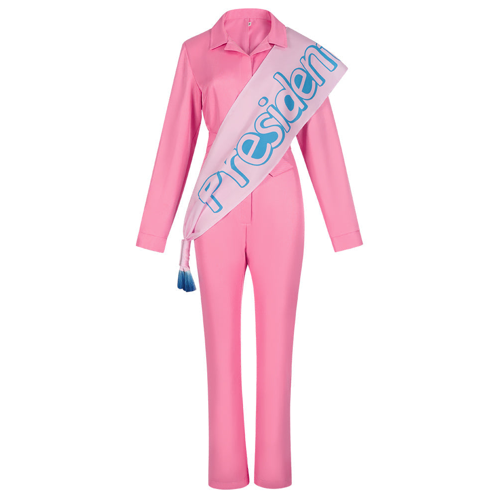 Barbie Pink Cheerleading Uniform Cosplay Dress Halloween Costume