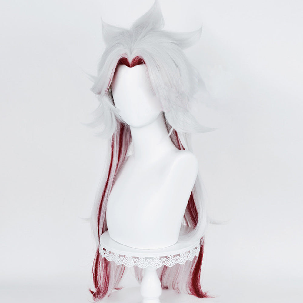 Genshin Impact Arataki Itto White Long Cosplay Wig