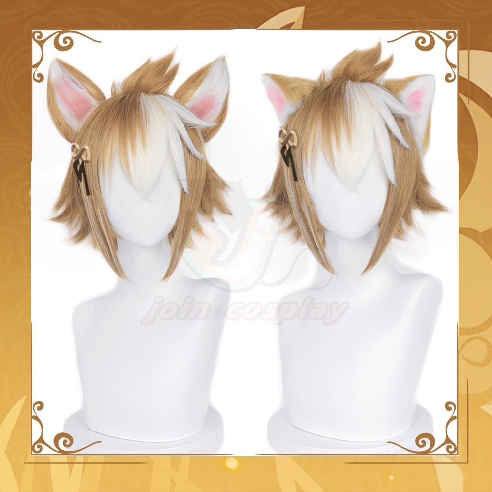 Genshin Impact-Gorou Cosplay Wig