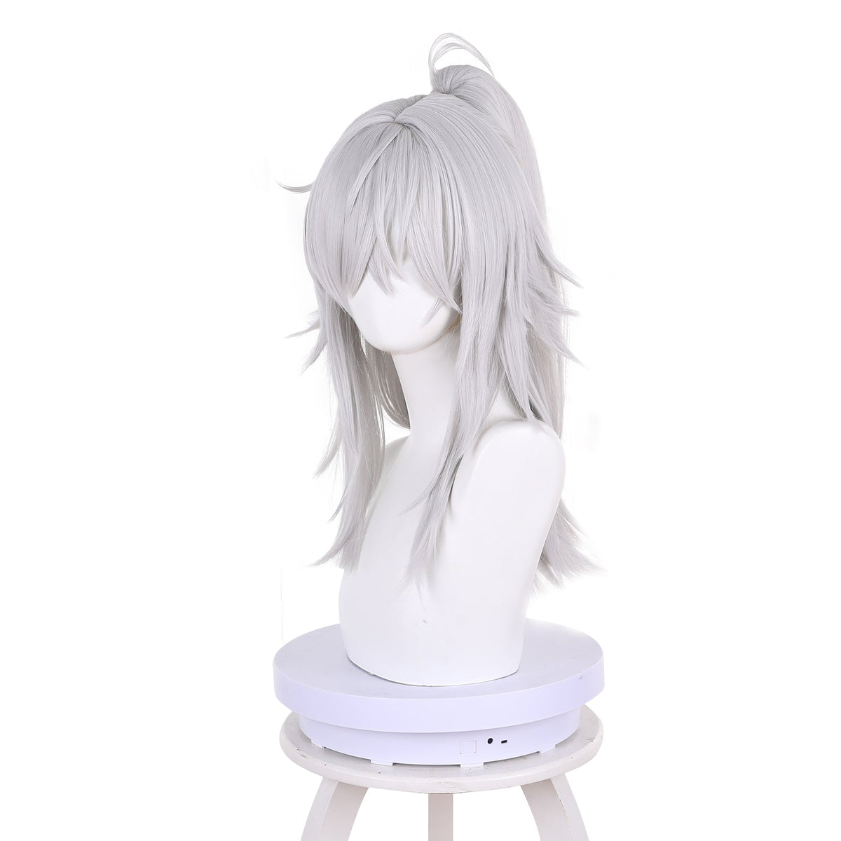 Game Honkai Star Rail Jing Yuan Silver White Long Cosplay Wig 544E