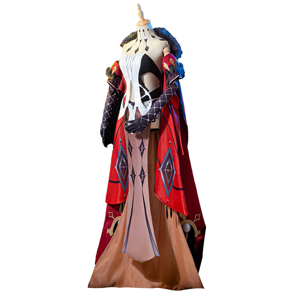 Genshin Impact Fatui La Signora Cosplay Costume