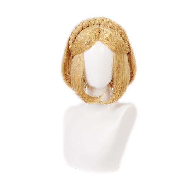 Game The Legend of Zelda Princess Zelda Yellow Short Cosplay Wig