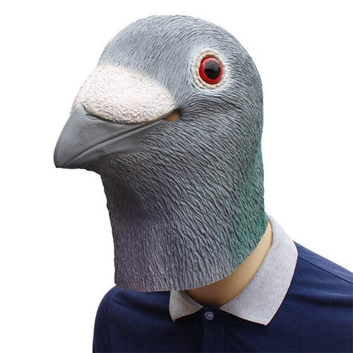 1PC Pigeon Mask Latex Giant Bird Head Halloween Cosplay Costume Theater Prop Masks for Party Birthday Decoration