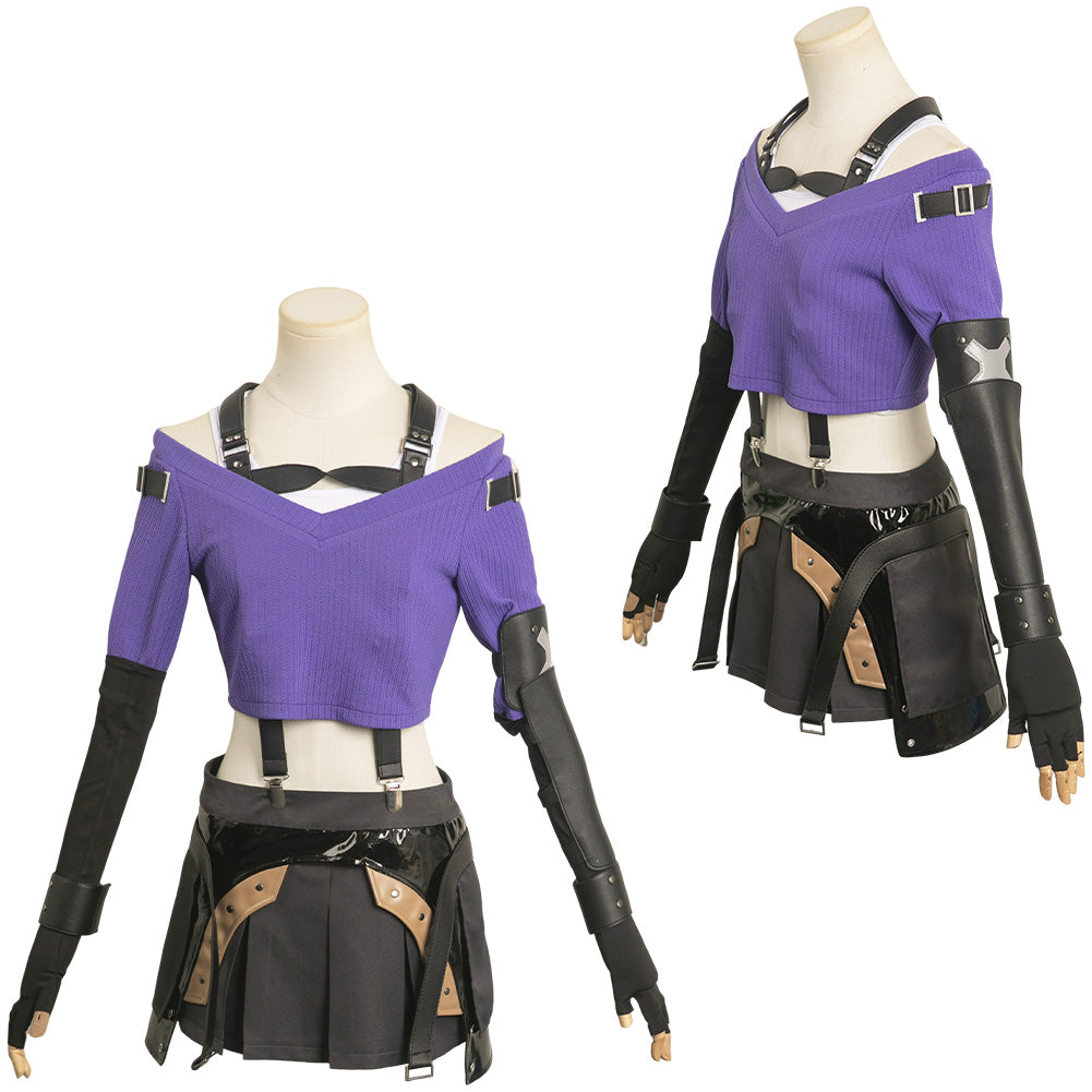 Final Fantasy XVI Tifa Lockhart Women Sweater Suit Party Carnival Halloween Cosplay Costume