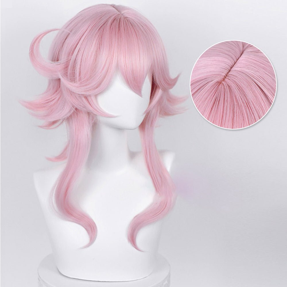 Anime Genshin Impact Dori Pink Medium Cosplay Wig