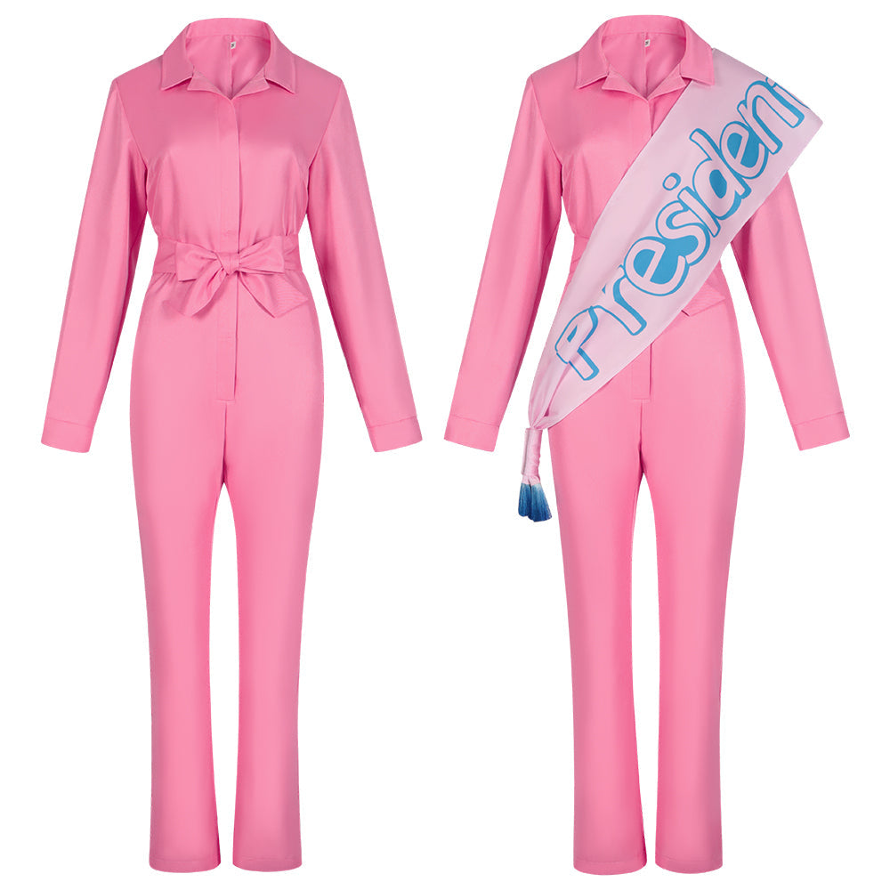 Barbie Pink Cheerleading Uniform Cosplay Dress Halloween Costume