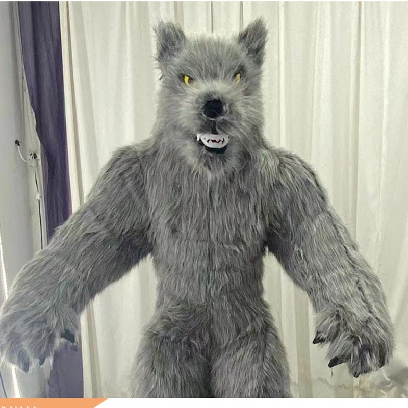 2.6M Gait werewolf Inflatable Costume Mascot for Adult Halloween Parties Anniversaries Weddings Cosplay Costumes werewolf Cos