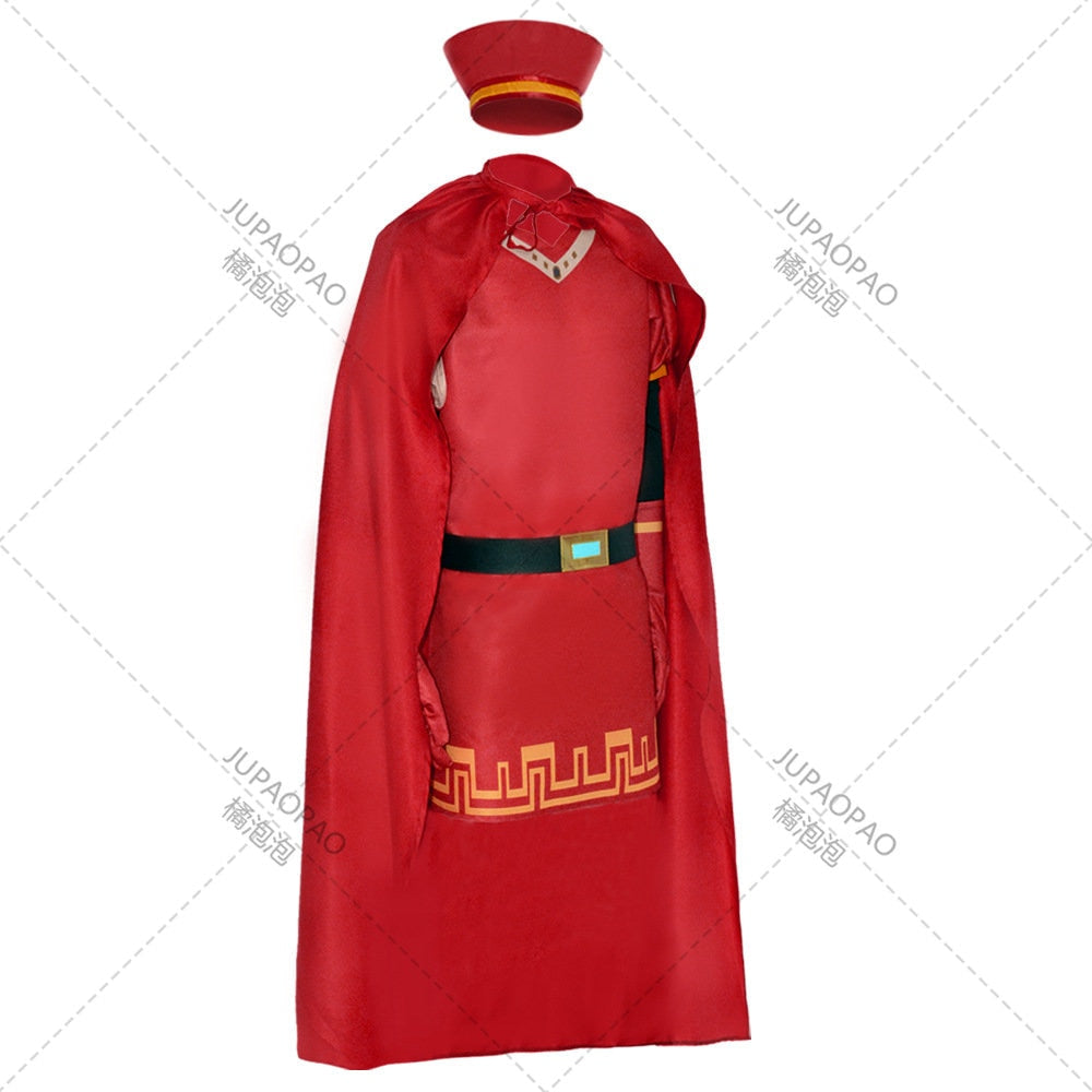 Lord Farquaad Cosplay Costume Adult Men Coat Pants Hat Uniform Medieval Outfit Halloween Carnival Costume