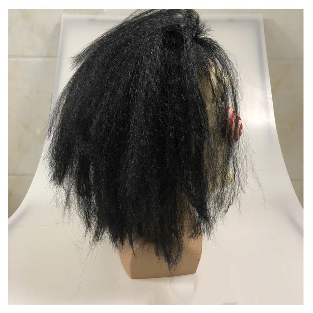Horror Movie Saw X Saw 10 Jigsaw Killer Cosplay Wig Heat Resistant Synthetic Hair Halloween Party Props