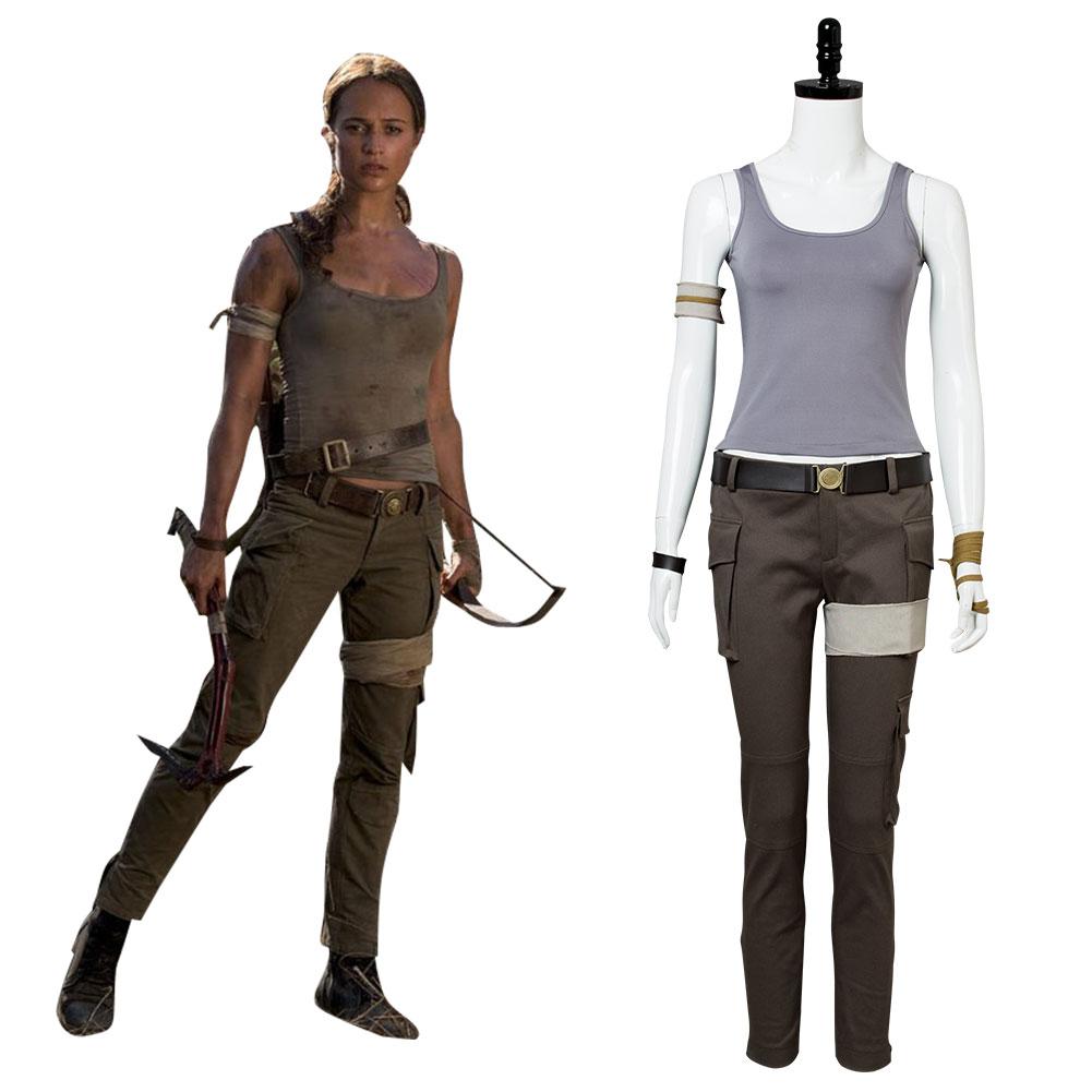 Movie Tomb Raider Lara Croft Outfit Cosplay Costume