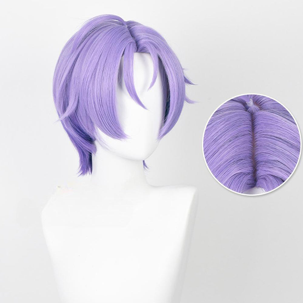 Game NUCarnival Kuya Purple Short Cosplay Wig