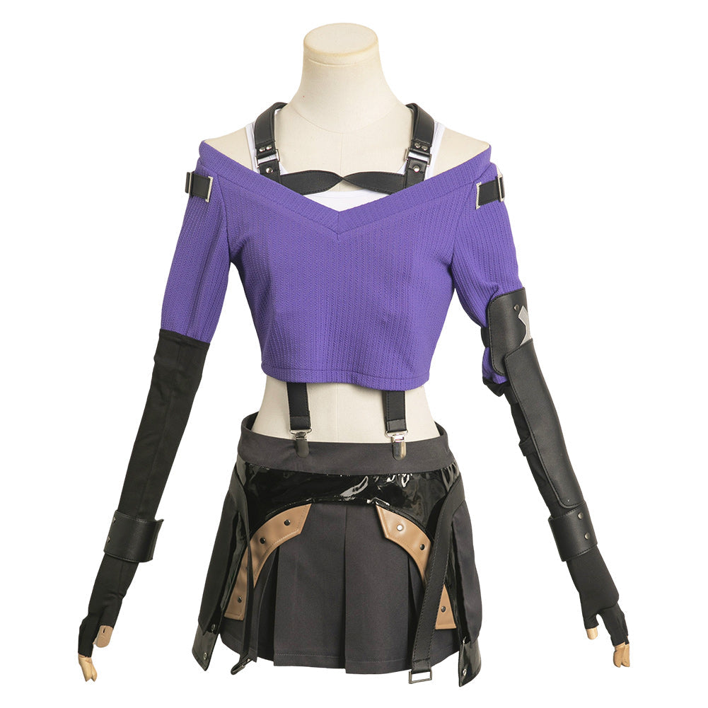 Final Fantasy XVI Tifa Lockhart Women Sweater Suit Party Carnival Halloween Cosplay Costume