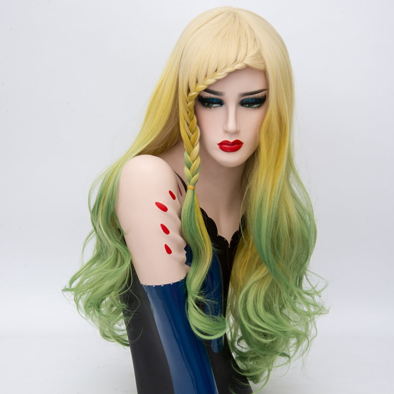 Lolita Wig - Lolita Wig Parrot Yellow &amp; Green