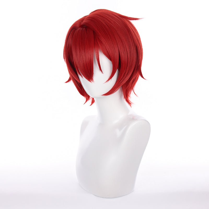 Ensemble Stars Suou Tsukasa Red Short Cosplay Wig