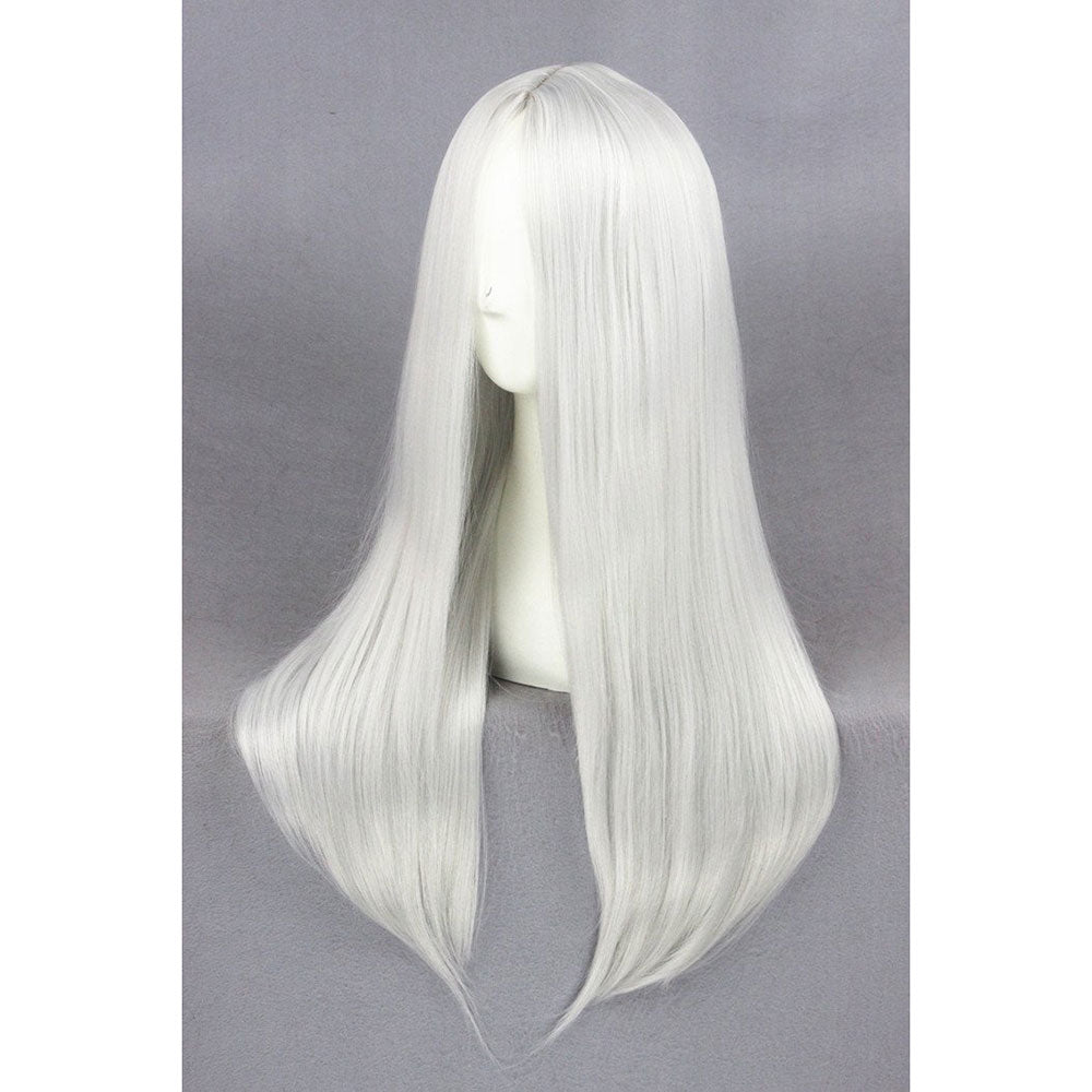 Medium Silvery White Wig