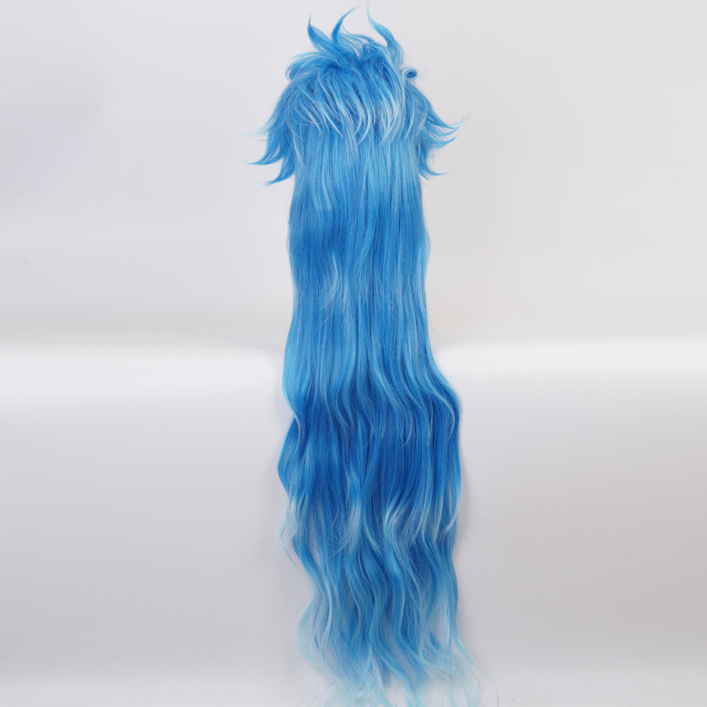 Twisted Wonderland Idia Blue Long Cosplay Wig