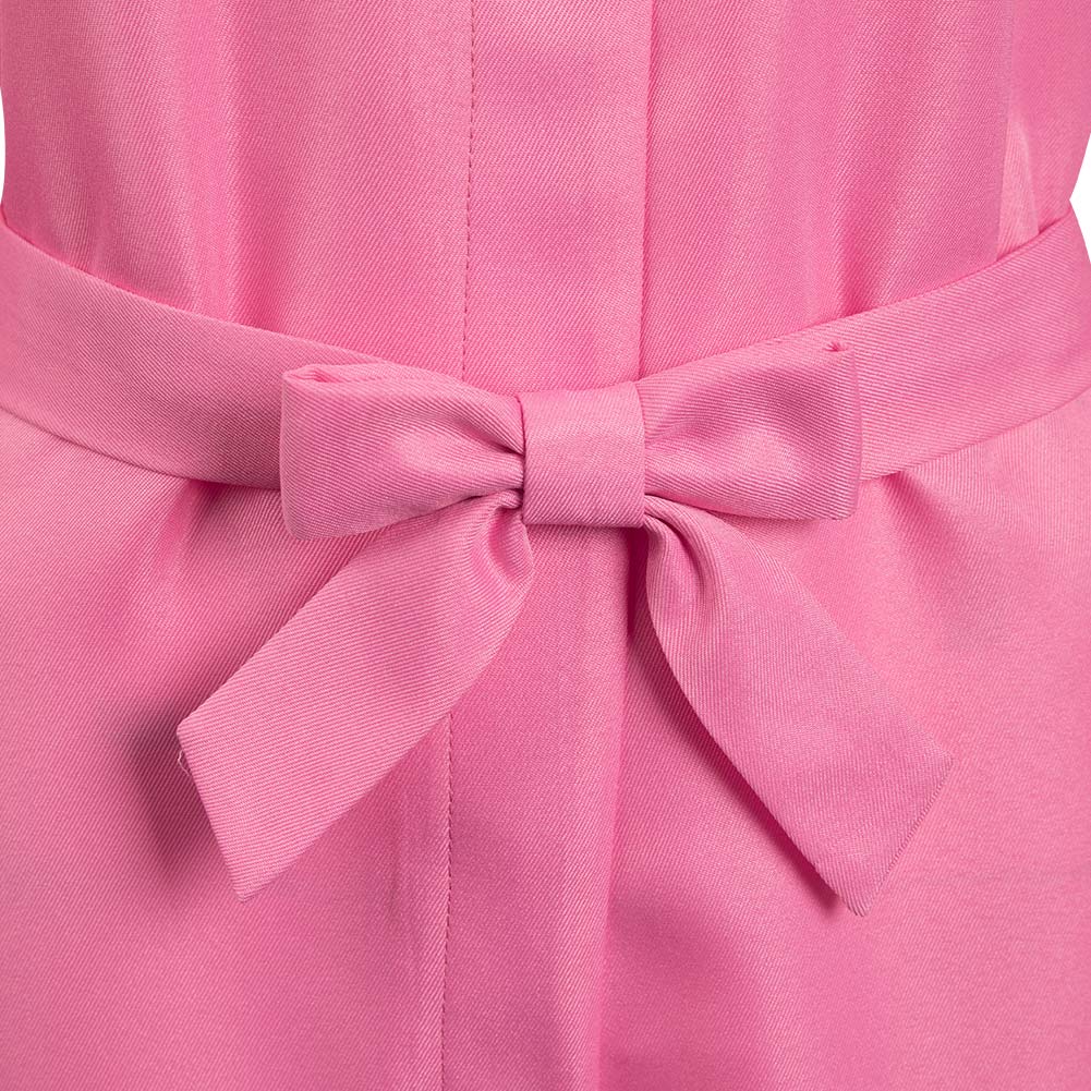 Barbie Movie Margot Robbie Barbie Pink Jumpsuit Outfits Halloween Carnival Suit Cosplay Costume
