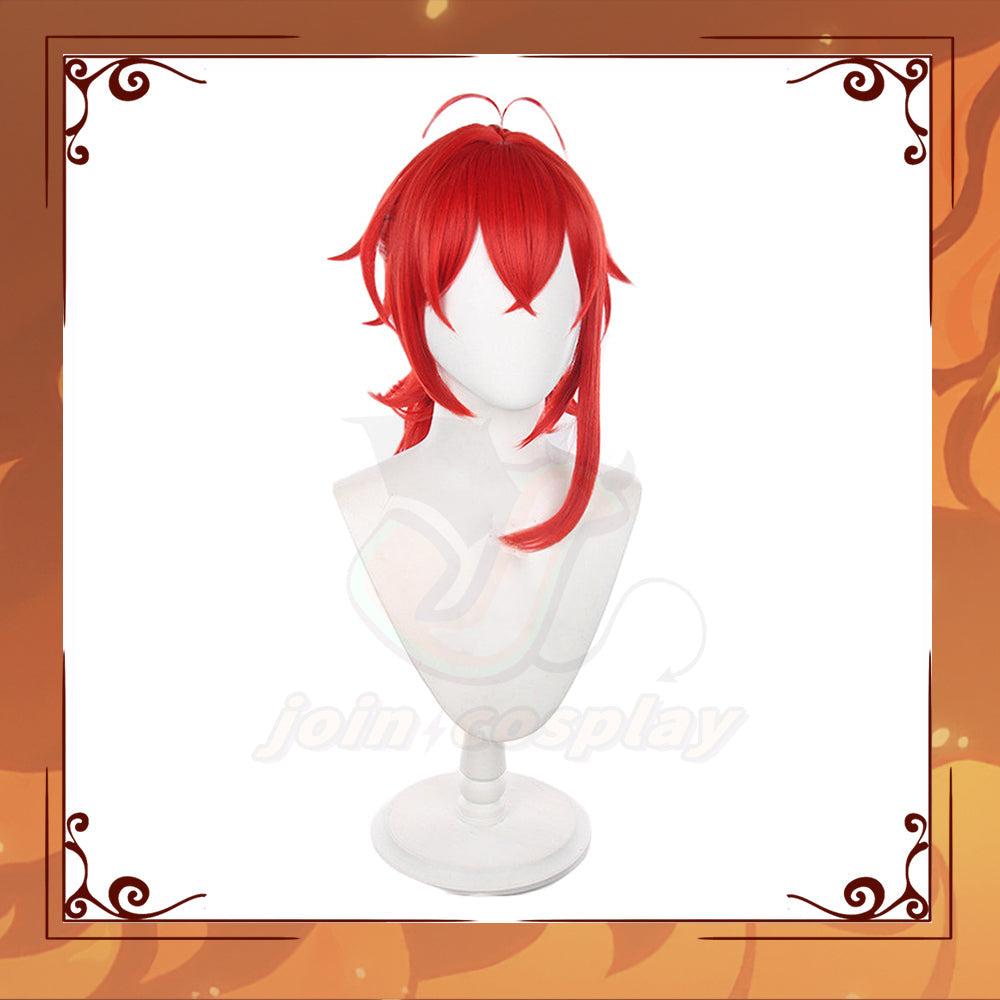 Genshin Impact - Diluc Cosplay Wig