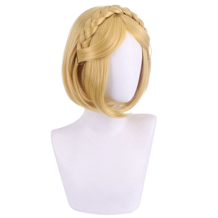 Game The Legend of Zelda Princess Zelda Yellow Short Cosplay Wig