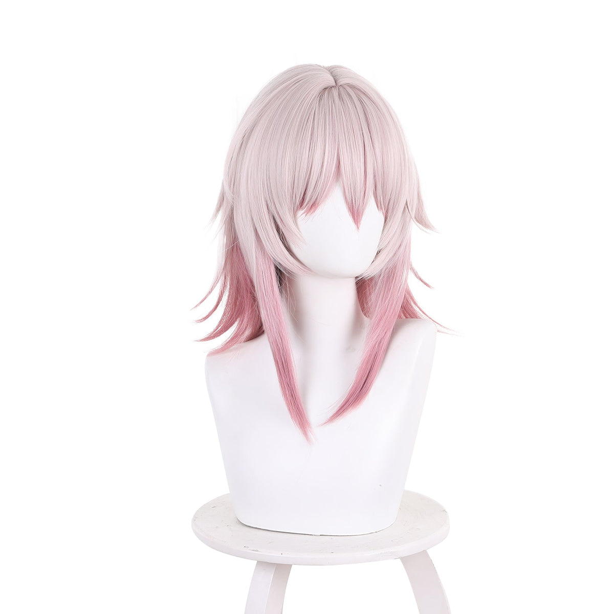 Game Honkai Star Rail March 7th Pink Short Cosplay Wig 544C