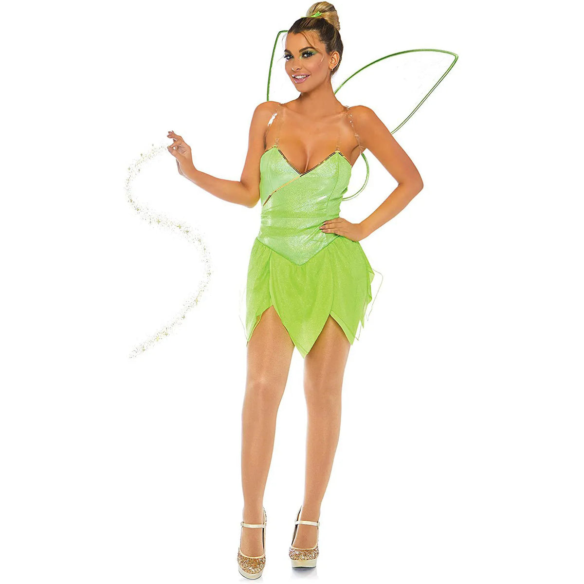 3Colors Elf Cosplay Halloween Costumes For Woman Adults Fairy Wings Fancy Ball Role Play Party Performance Show Princess