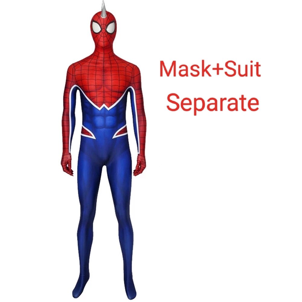 3D Digital Printing Adult Spider Cosplay Jumpsuit Spandex Peter Cosplay Zentai Bodysuit with Vest Spider Costume Outfit