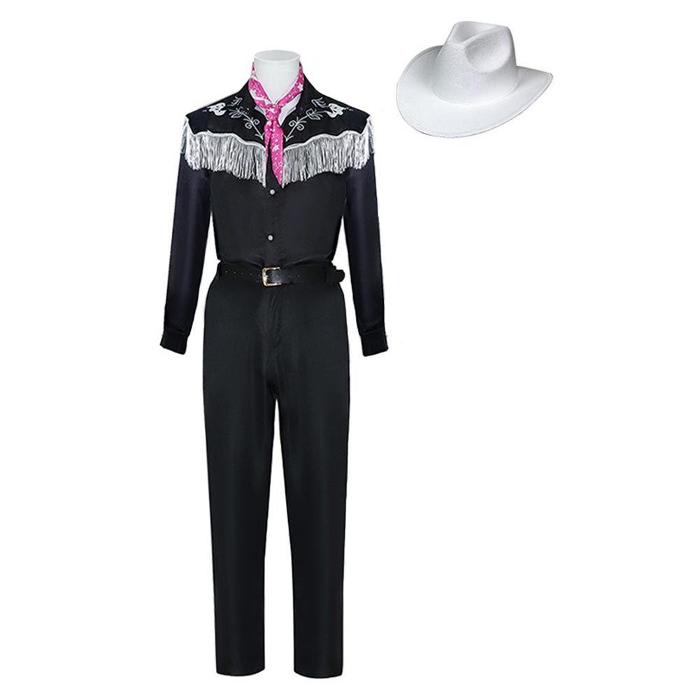Barbie Movie Ken Western Cowboy Retro Outfits Halloween Carnival Suit Ken Cosplay Costume