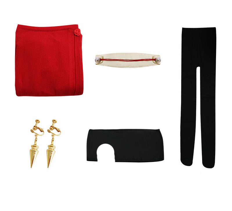 Anime SPY x FAMILY Yor Forger (Thorn Princess) Red Short Dress Cosplay Costume