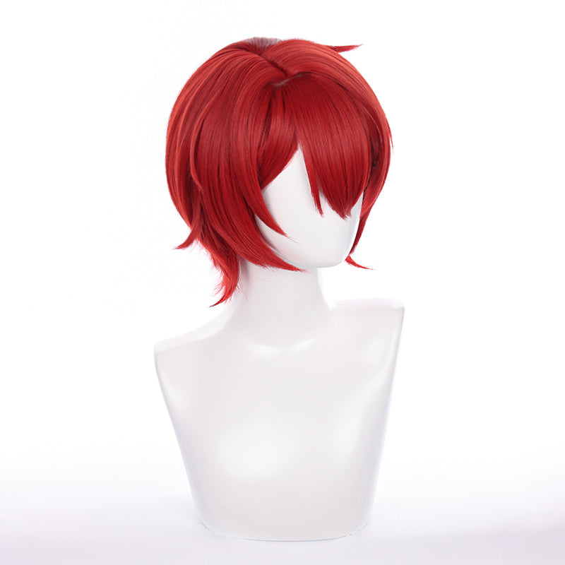 Ensemble Stars Suou Tsukasa Red Short Cosplay Wig
