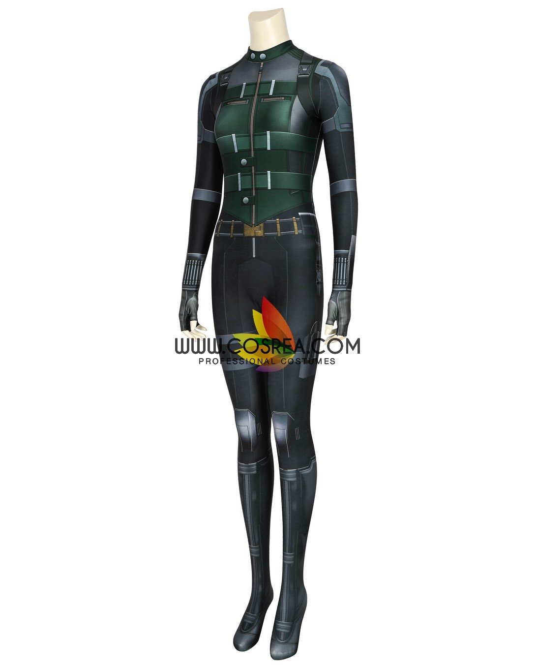 Black Widow Movie Stealth Green Version Digital Printed Bodysuit