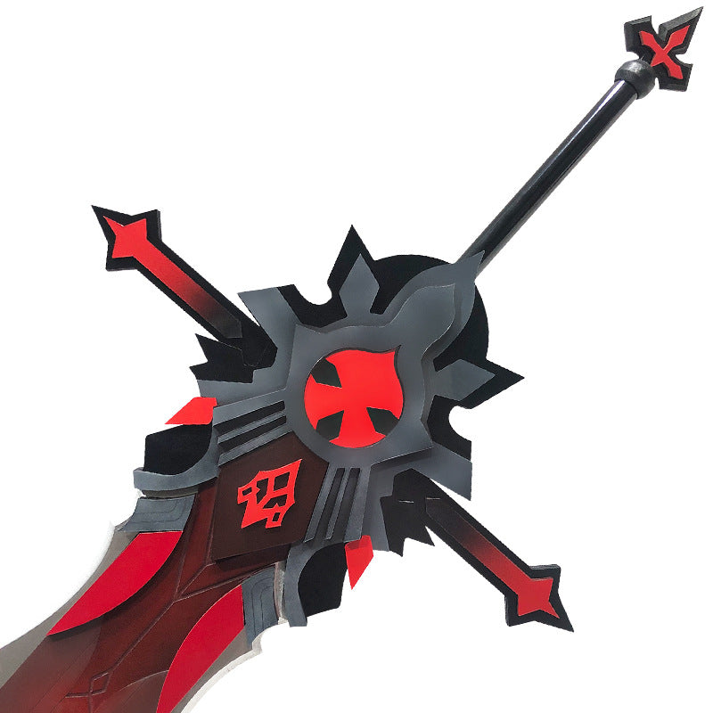 Genshin Impact Wolf s Gravestone Diluc Cosplay Weapon