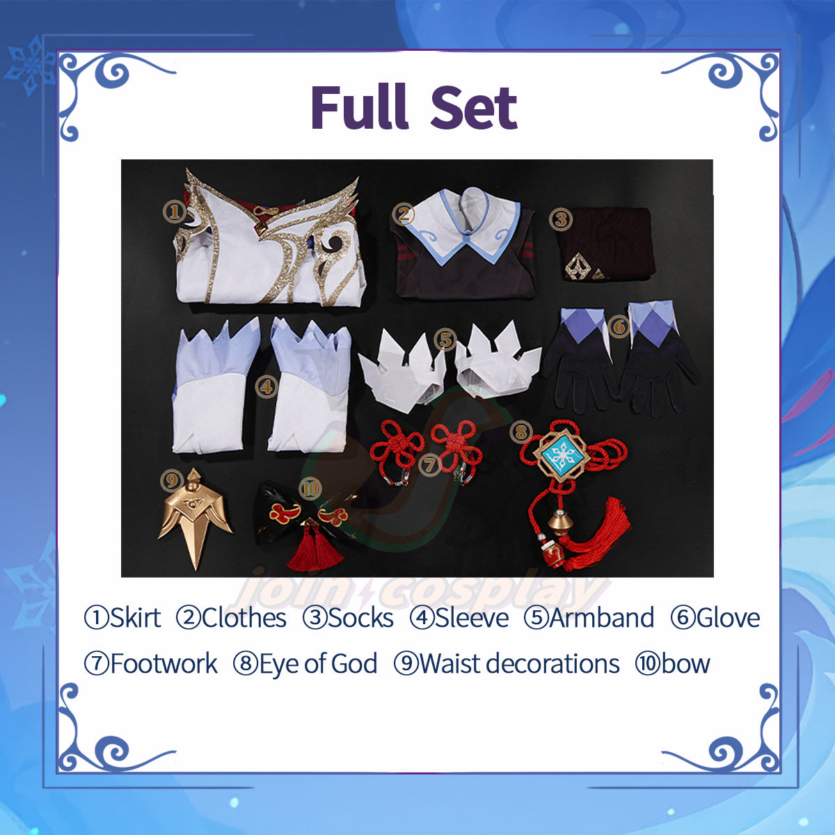 Genshin Impact Ganyu Cosplay Costume