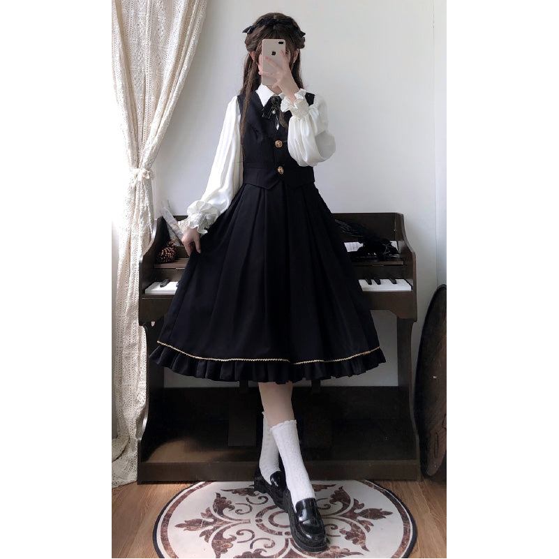 Physicist Inspired Elegant Academia Core Lolita Dress