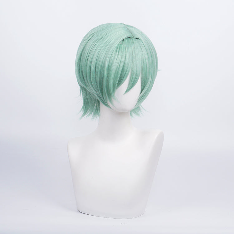 Ensemble Stars KAZEHAYA TATSUMI Green Short Cosplay Wig