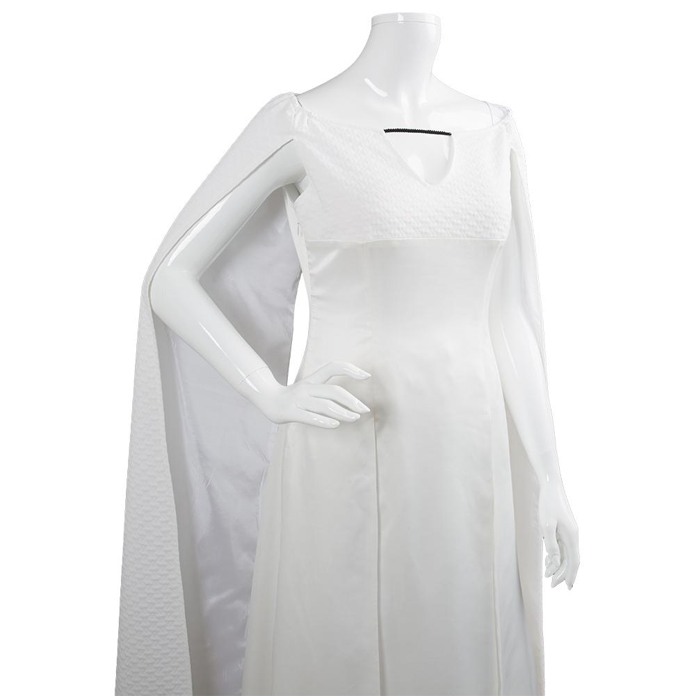 Game of Thrones 5 Daenerys Targaryen Dress White Long Party Dress Ball Gowns