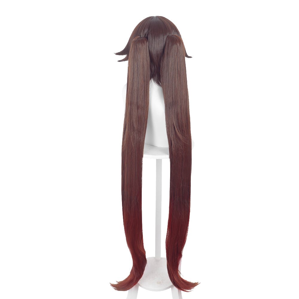 Anime Genshin Impact Hu Tao Reddish brown Ex-long Cosplay Wig