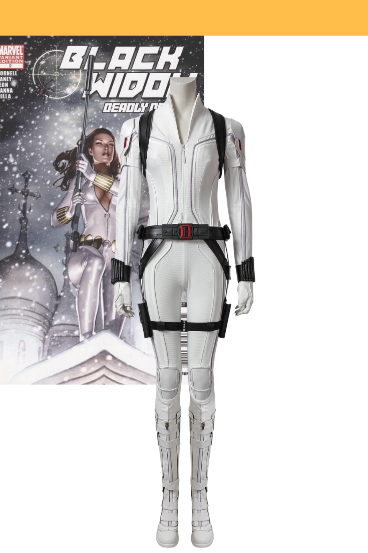 Black Widow Movie White Complete Cosplay Costume