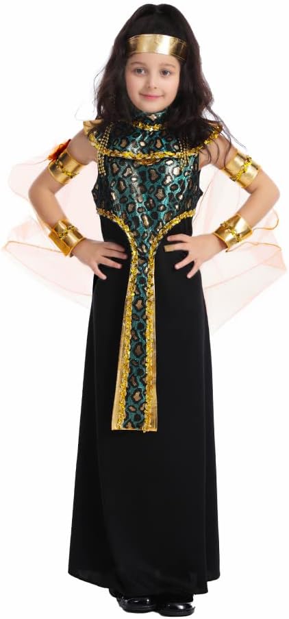 Egyptian Costume for Kids Halloween Dress Up Party Cosplay Outfit