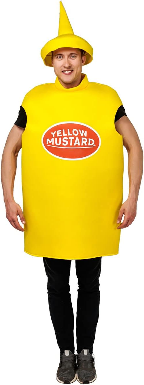 Déguisement unisexe léger ketchup et moutarde pour adulte, pour Halloween ou cosplay